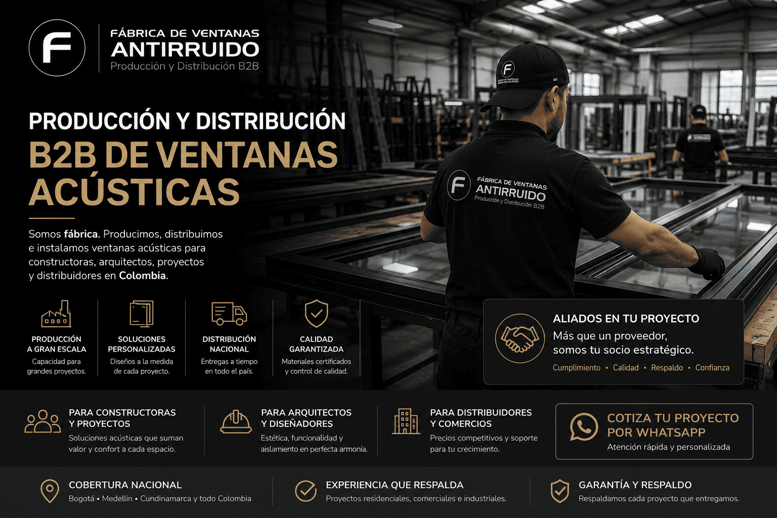Fábrica de ventanas antirruido B2B