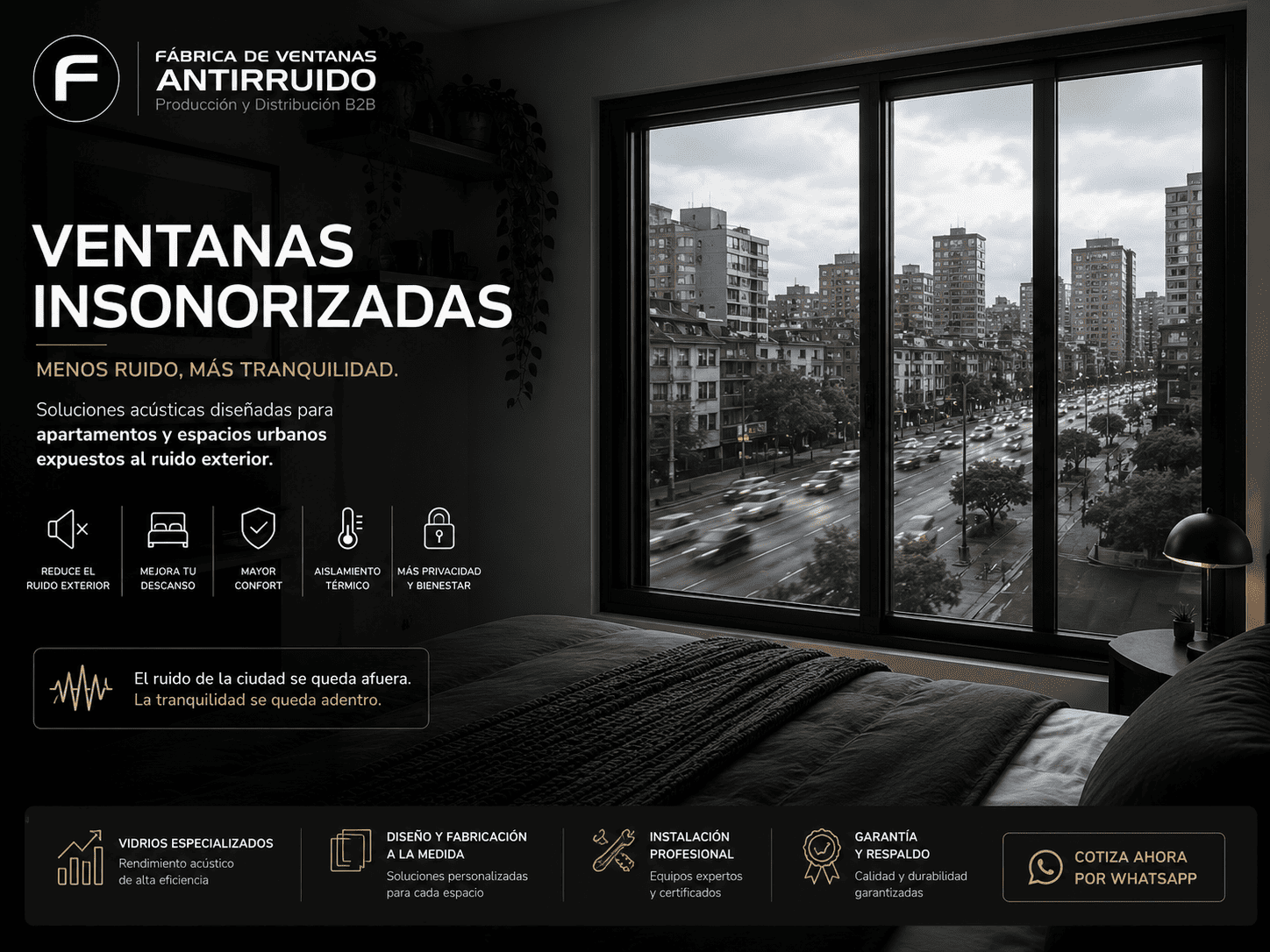 Ventanas insonorizadas para apartamento